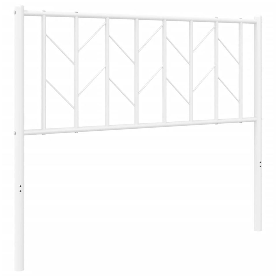 Tête de lit métal blanc 100 cm - Photo n°1