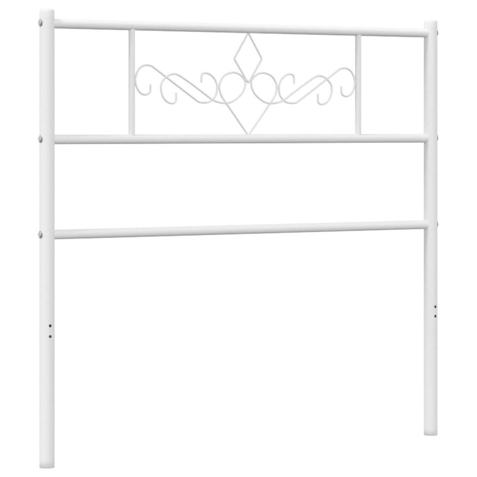 Tête de lit métal blanc 100 cm - Photo n°1