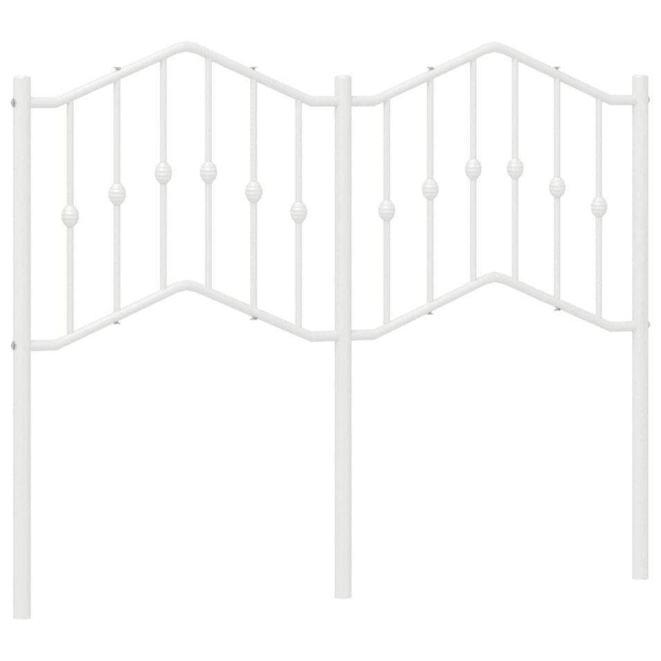 Tête de lit métal blanc 120 cm - Photo n°1