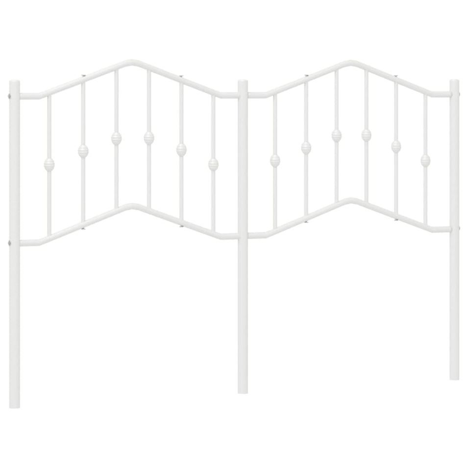 Tête de lit métal blanc 135 cm - Photo n°1