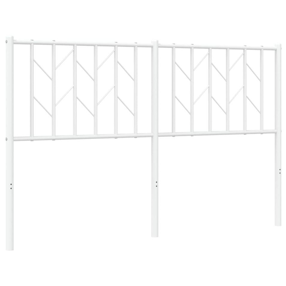 Tête de lit métal blanc 140 cm - Photo n°1