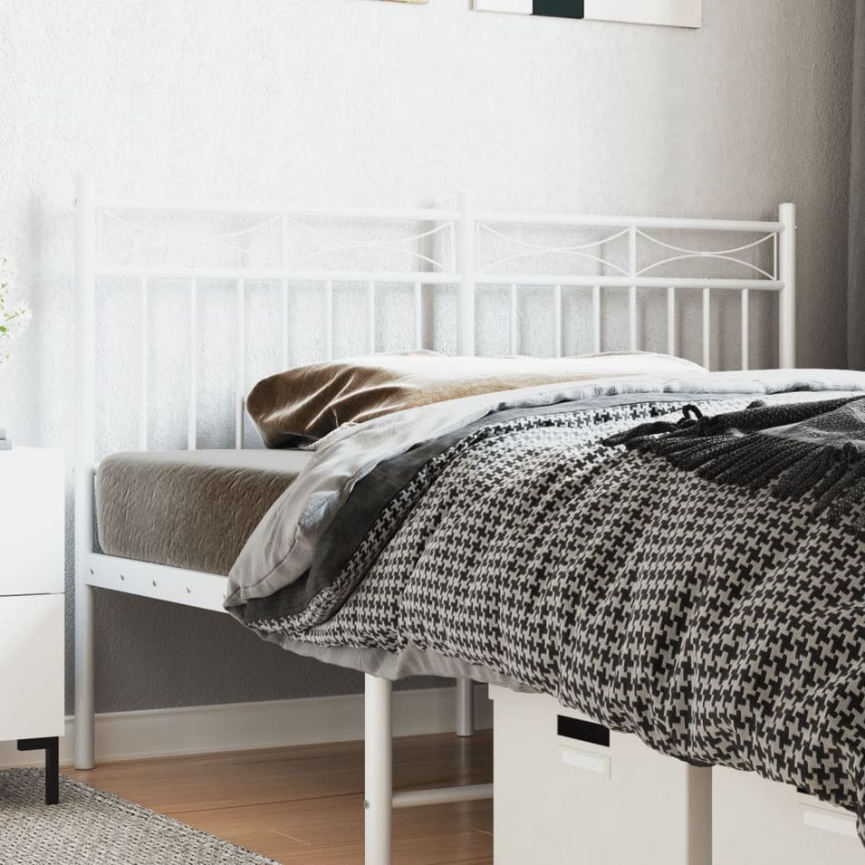 Tête de lit métal blanc 150 cm - Photo n°1