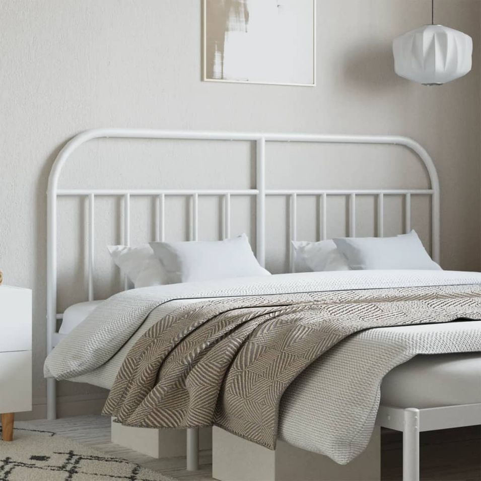 Tête de lit métal blanc 150 cm - Photo n°1