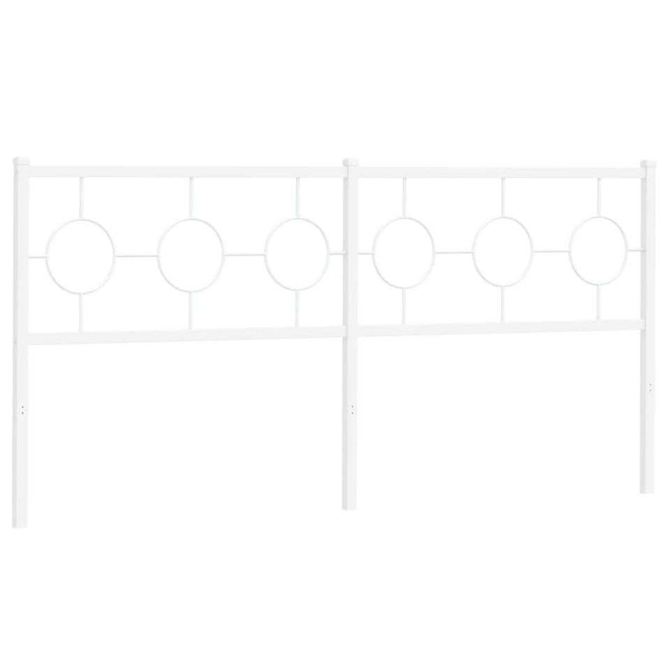 Tête de lit métal blanc 180 cm - Photo n°1