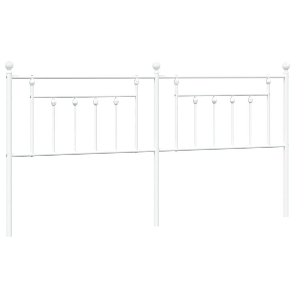 Tête de lit métal blanc 193 cm - Photo n°1