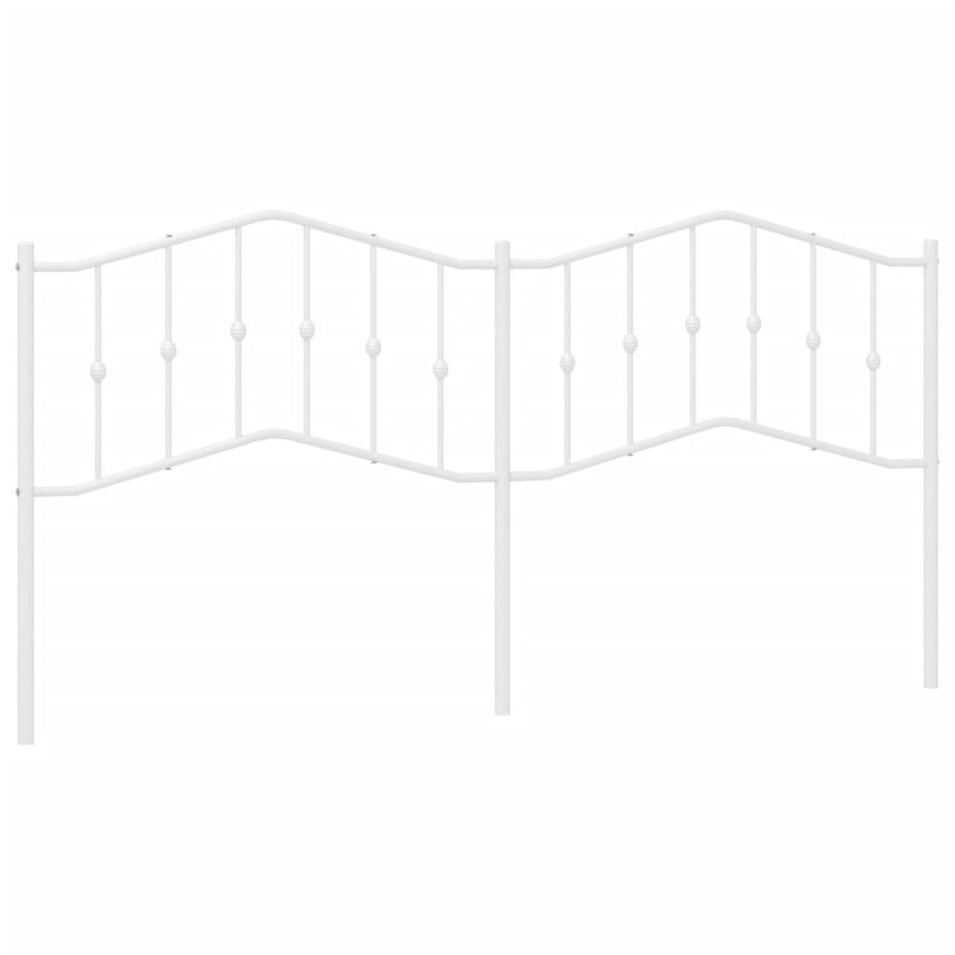 Tête de lit métal blanc 200 cm - Photo n°1