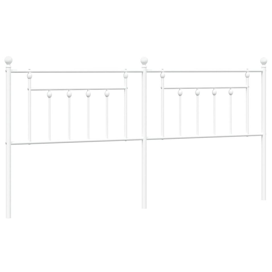 Tête de lit métal blanc 200 cm - Photo n°1