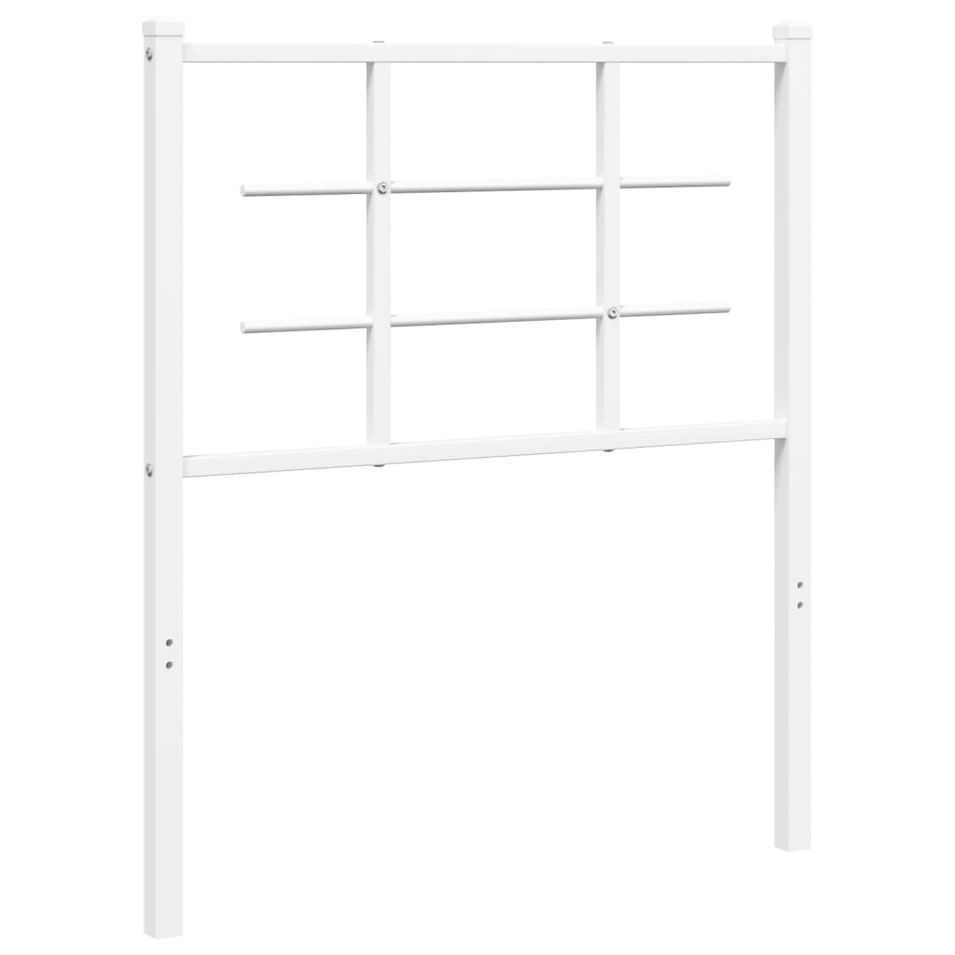 Tête de lit métal blanc 75 cm - Photo n°1