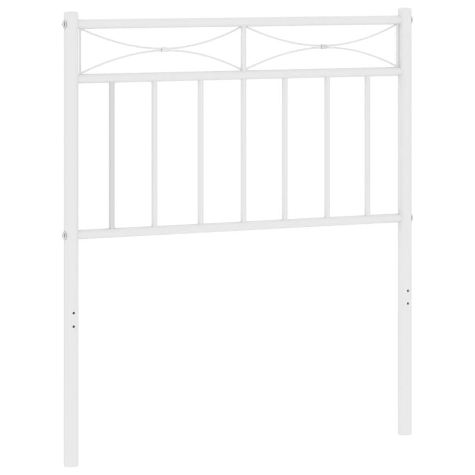 Tête de lit métal blanc 75 cm - Photo n°1