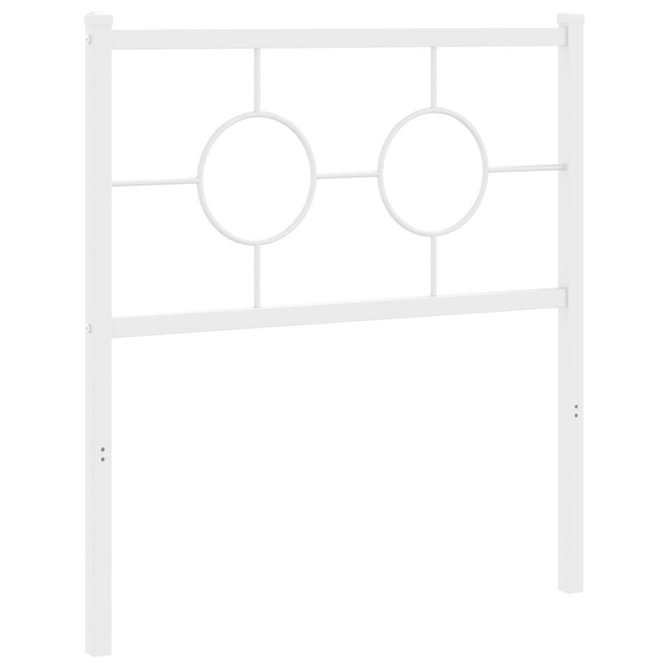 Tête de lit métal blanc 80 cm - Photo n°1