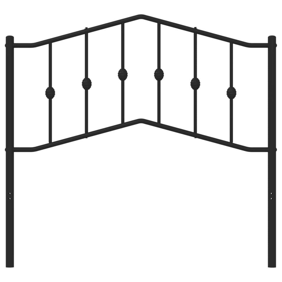 Tête de lit métal noir 100 cm - Photo n°1