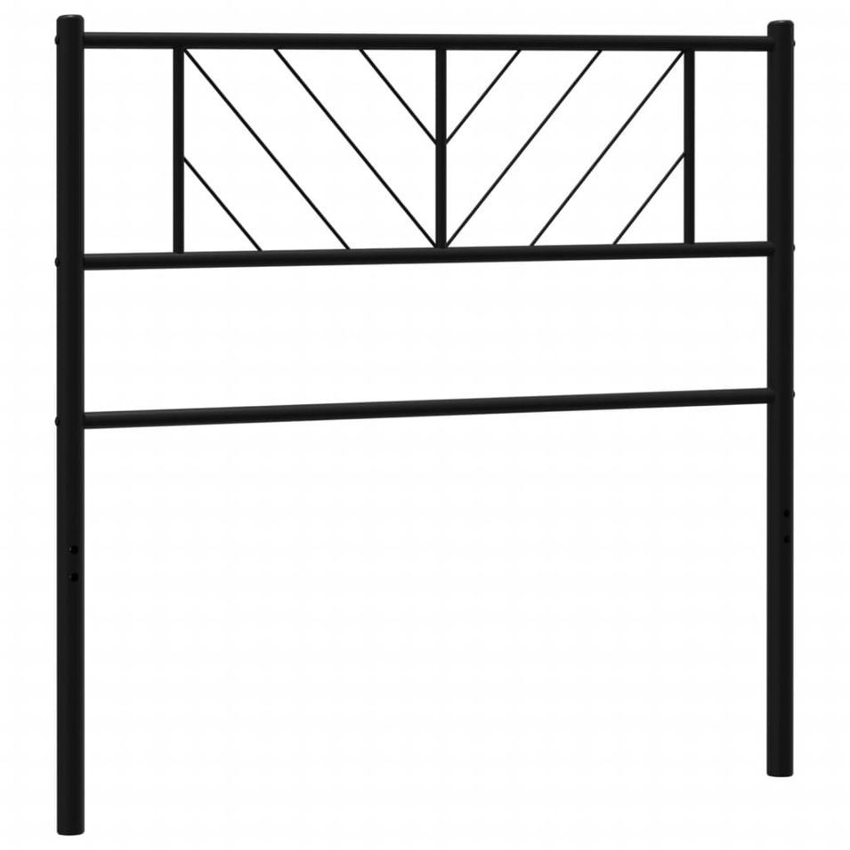 Tête de lit métal noir 100 cm - Photo n°1