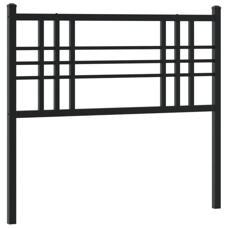 Tête de lit métal noir 100 cm - Photo n°1