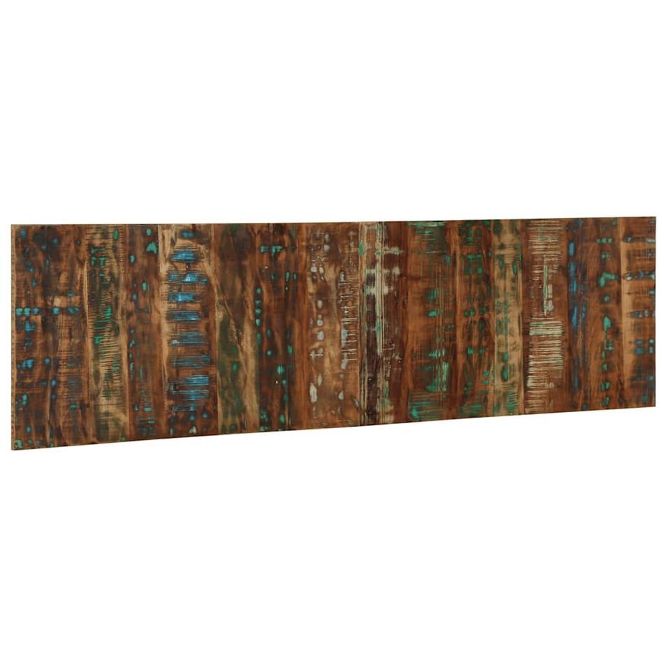 Tête de lit multicolore 180 cm bois massif récupération - Photo n°1