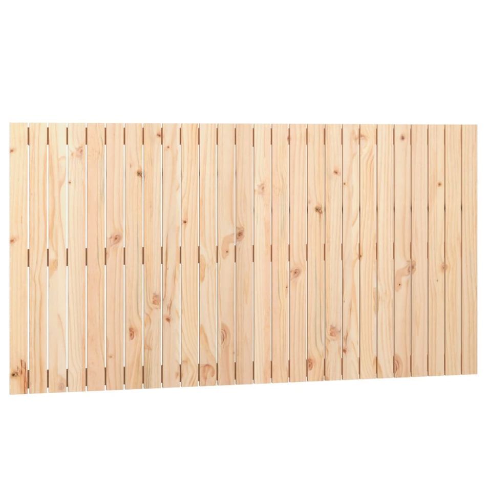 Tête de lit murale 166x3x90 cm Bois massif de pin - Photo n°1