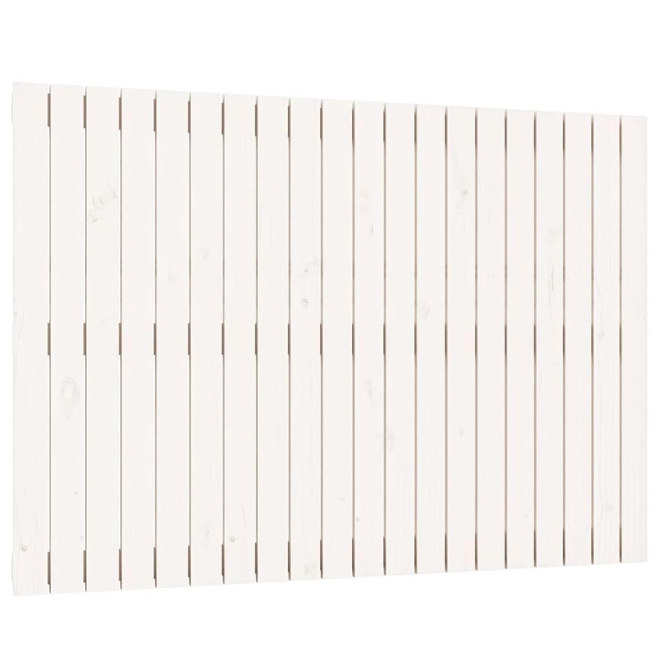 Tête de lit murale Blanc 127,5x3x90 cm Bois massif de pin - Photo n°1