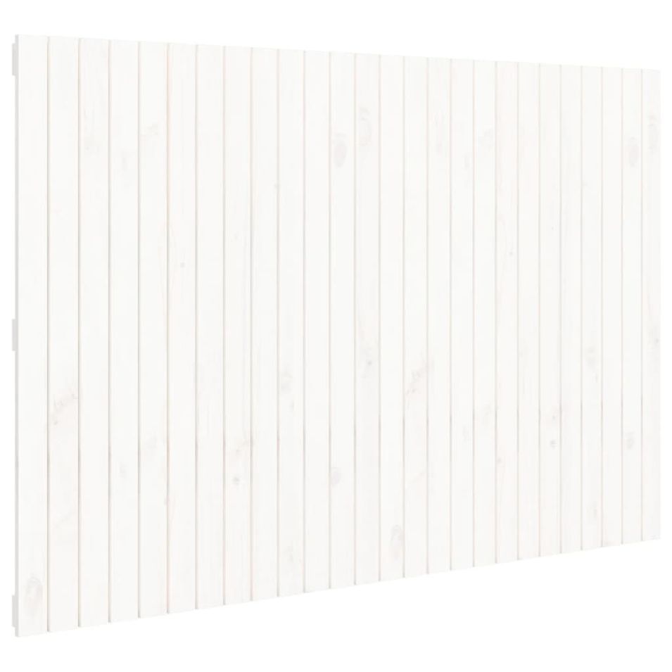 Tête de lit murale Blanc 166x3x110 cm Bois massif de pin - Photo n°1
