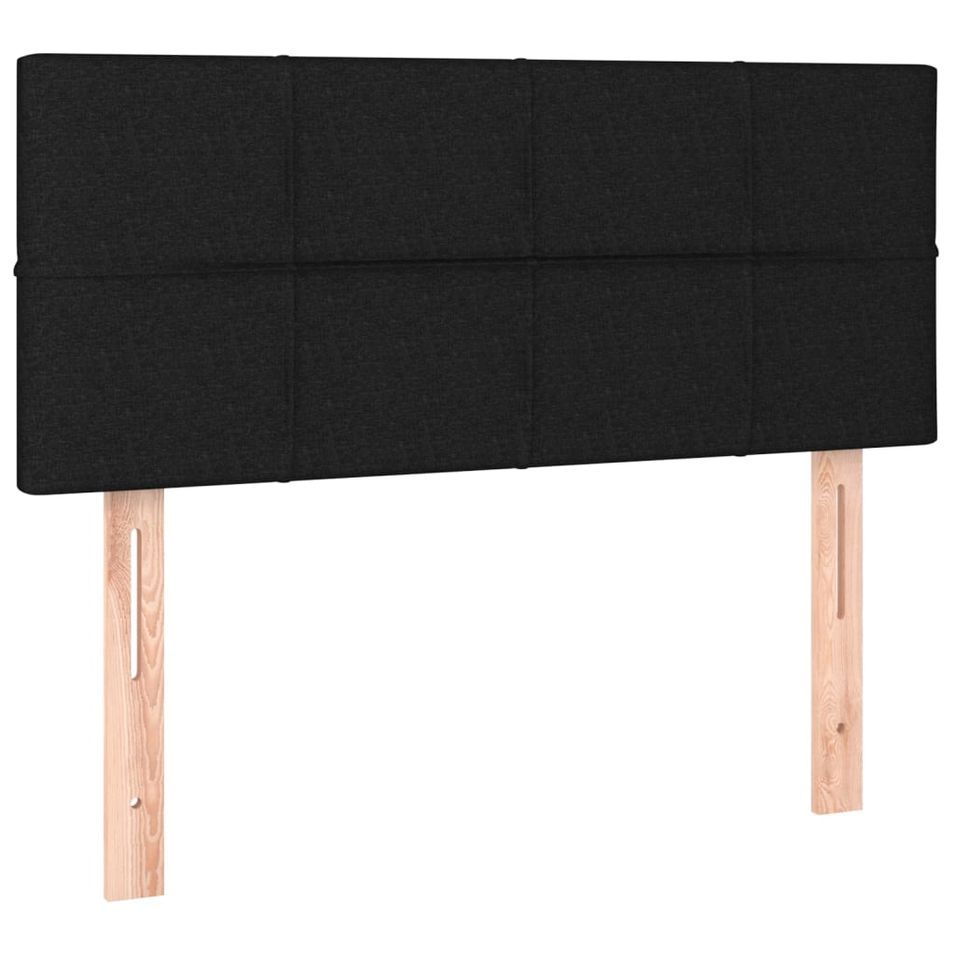 Tête de lit Noir 100x5x78/88 cm Tissu - Photo n°1