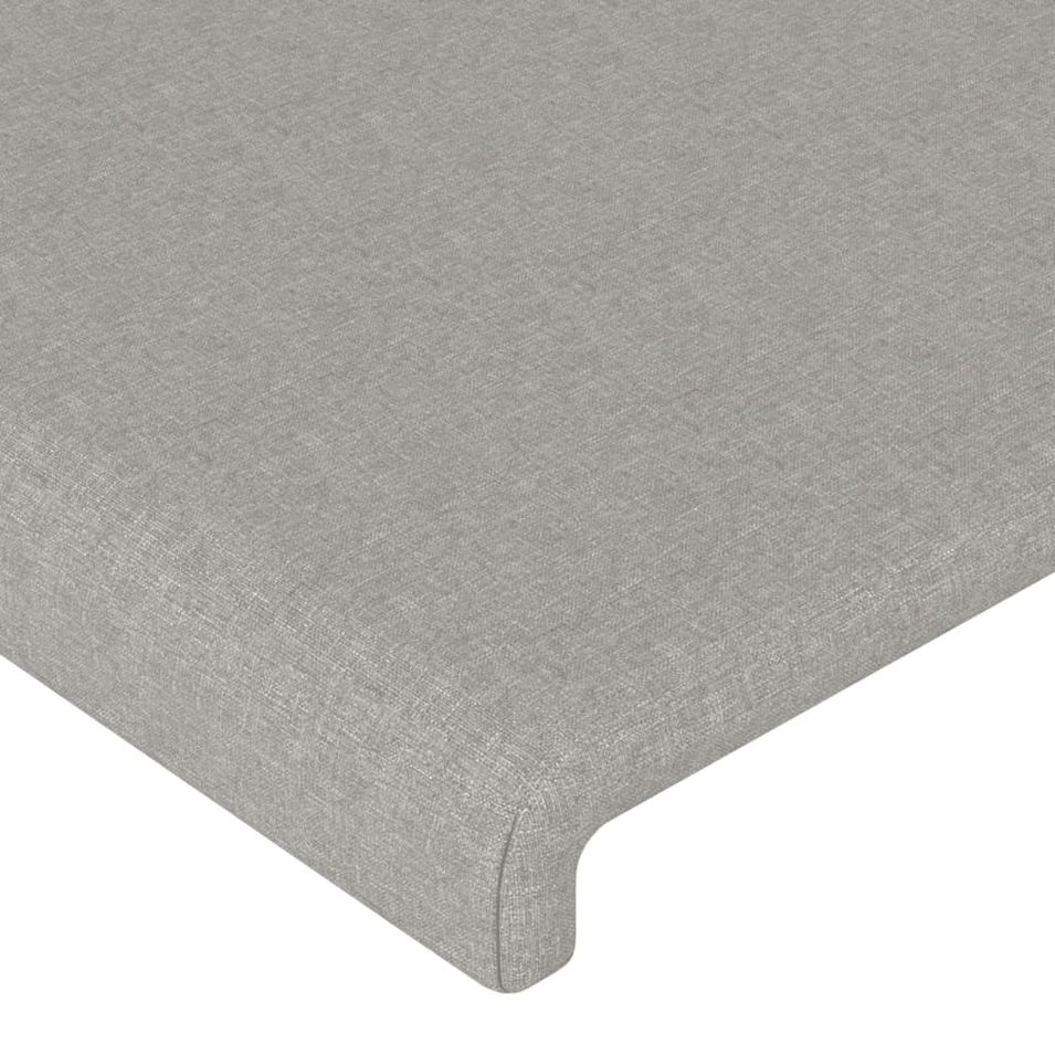 Têtes de lit 2 pcs Gris clair 72x5x78/88 cm Tissu - Photo n°1