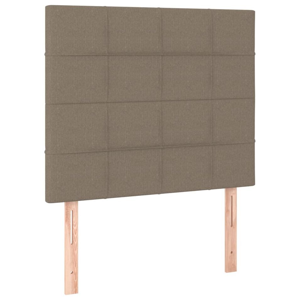 Têtes de lit 2 pcs Taupe 80x5x78/88 cm Tissu - Photo n°1