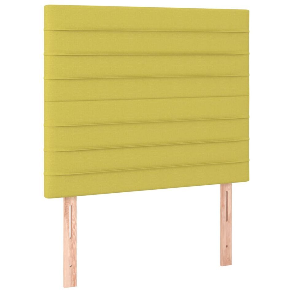 Têtes de lit 2 pcs Vert 100x5x78/88 cm Tissu - Photo n°1