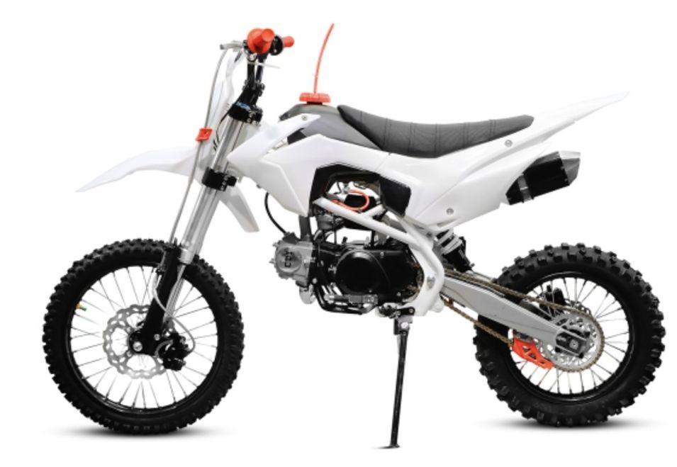 Thunder 125cc V2 17/14 pouces manuel 4 vitesses rouge Dirt bike - Photo n°1
