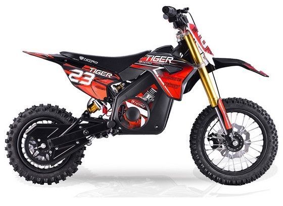 Tiger 1300W lithium 48V Moto cross électrique 14/12 rouge - Photo n°1
