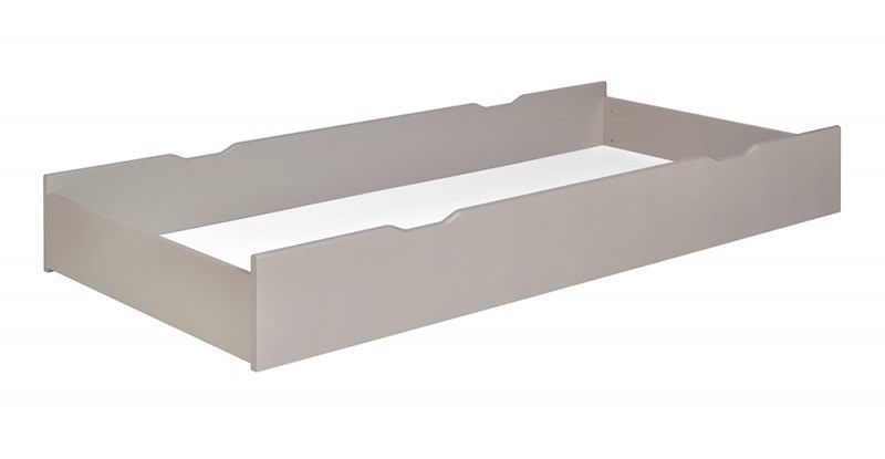 Tiroir de lit 90x200 cm pin massif taupe Melbourne - Photo n°1