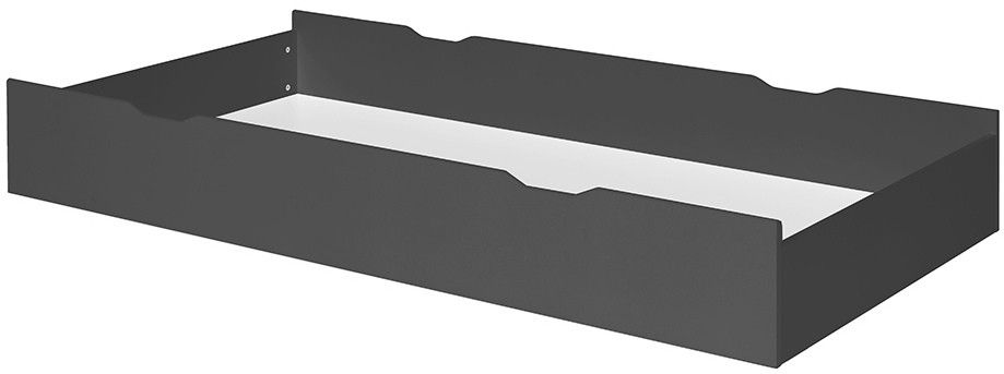 Tiroir de lit évolutif bois gris Junior Provence 140 cm - Photo n°1