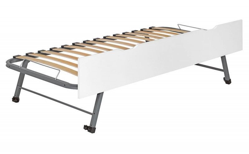 Tiroir de lit sur pieds 90x190 cm bois blanc Home Kid - Photo n°1