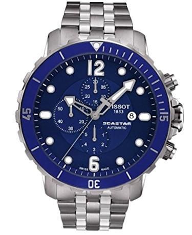 Tissot Big Seastar 1000 - Quartz - Automatic - Blue Dial - Bracelet - Arabic Index - Data - Swiss Made T0664271104702_ - Photo n°1
