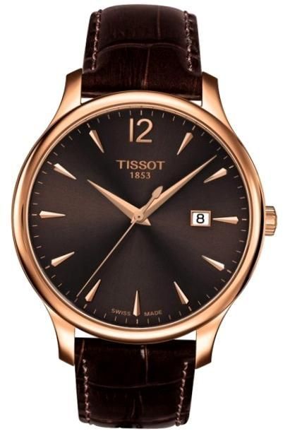 Tissot Chemin Tour Tradition -gent - Rose Gold Pvd - Gent - Leather Strap- Bronze Dial - Data - Swiss Made T0636103629700_ - Photo n°1