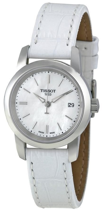 Tissot Classic Dream - Lady - Mop Dial - White Strap - Data - Swiss Made T0332101611100_ - Photo n°1