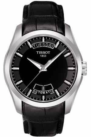 Tissot - Couturier U Aut.c.pelle Q.nero Dd Indici T0354071605100 - Photo n°1