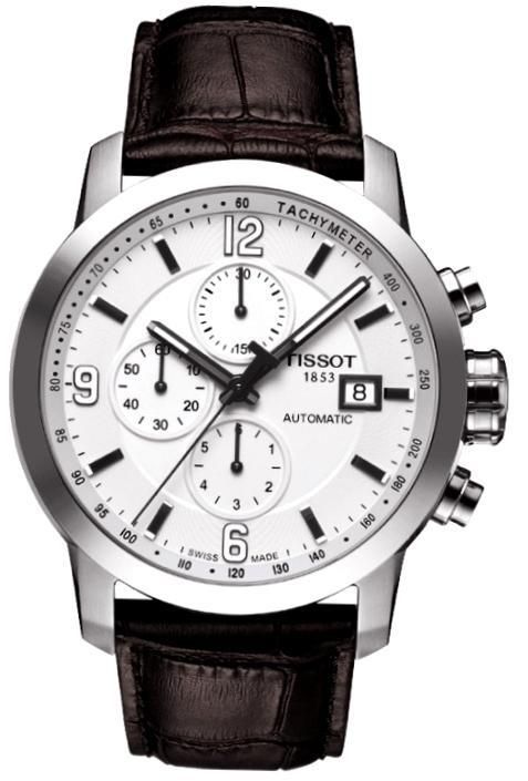 Tissot Prc 200 Auto - Automatic - S/s - Gent - Chrono - Leather Strap - Data - Swiss Made T0554271601700_ - Photo n°1
