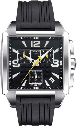 Tissot - T Quadrato U Chr Qtz Caucciu' Nero Q.ner T0055171705700 - Photo n°1