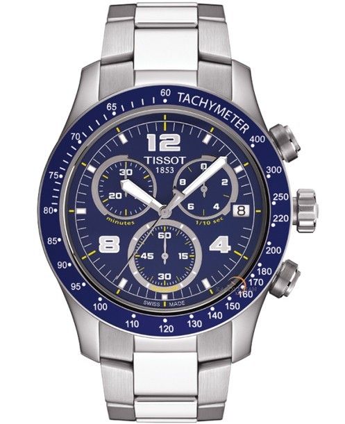 Tissot - Tissot V8 U Chr Qtz Brc Q.blu Arabi T0394171104702 - Photo n°1