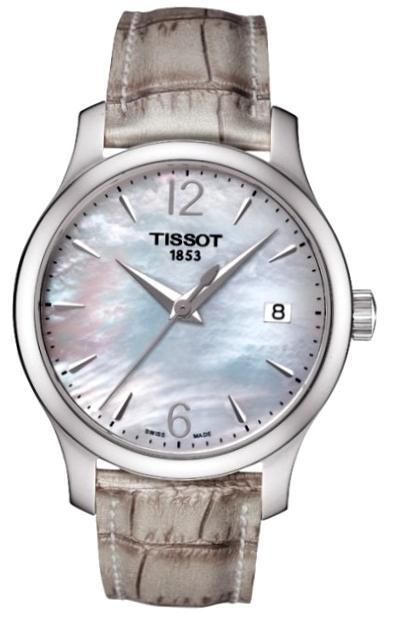 Tissot Tradition - Lady - Mop Dial - Leather Strap - Data - Swiss Made T0632101711700_ - Photo n°1