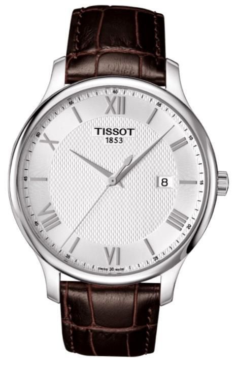 Tissot Tradition - White Dial - Leather Strap - Data - Swiss Made T0636101603800_ - Photo n°1