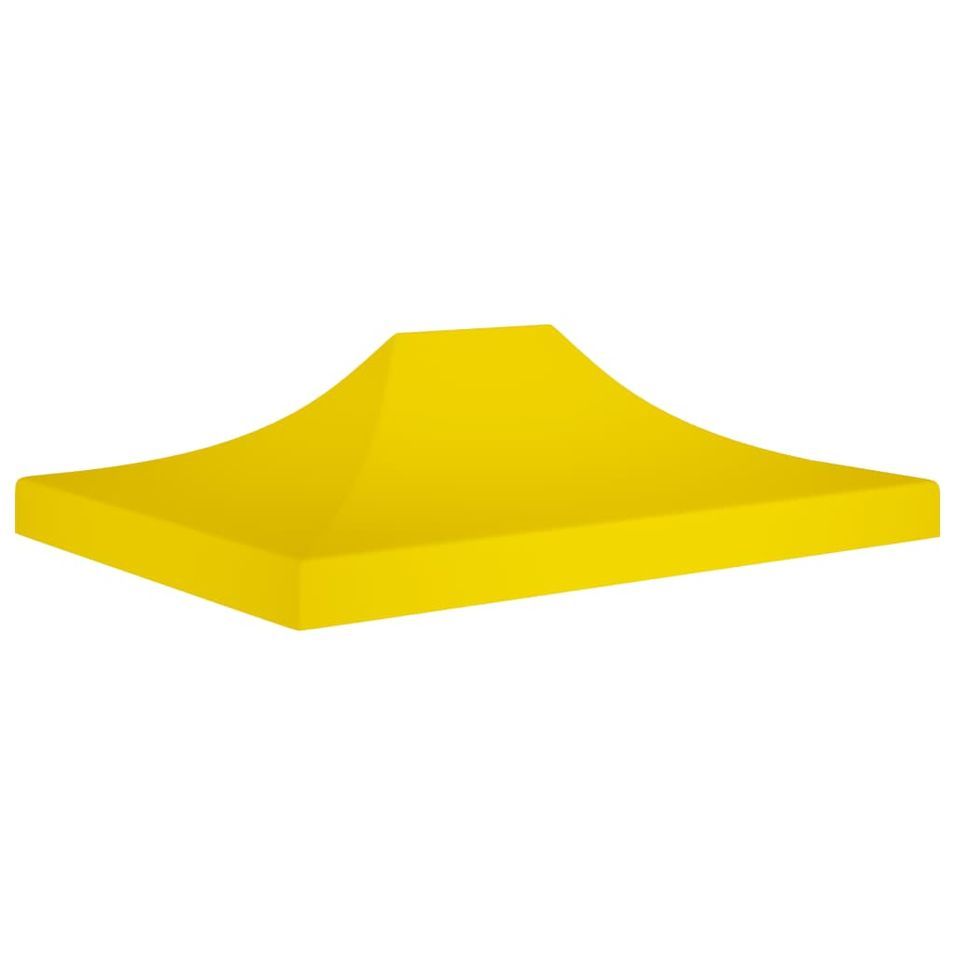 Toit de tente de réception 4x3 m Jaune 270 g/m² - Photo n°1