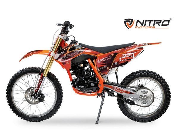 Tornado 250cc orange 21/18 pouces Moto cross adulte - Photo n°1
