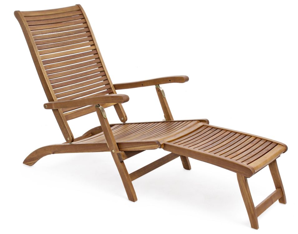 Transat NOEMI 3 positions – bois d’acacia huilé - Photo n°1