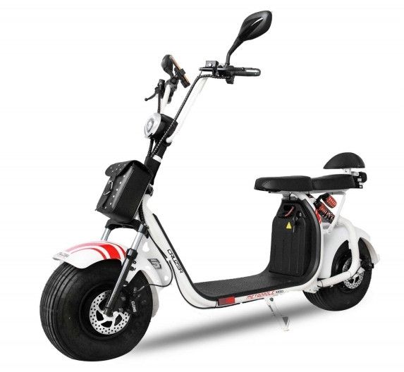 Trotinette Cruzer homologuée 1000W lithium blanc - Photo n°1