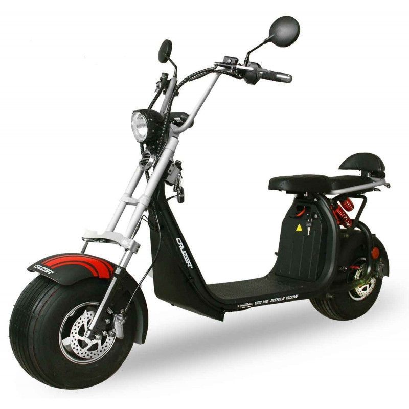 Trotinette Cruzer homologuée S10 1500W lithium noir - Photo n°1