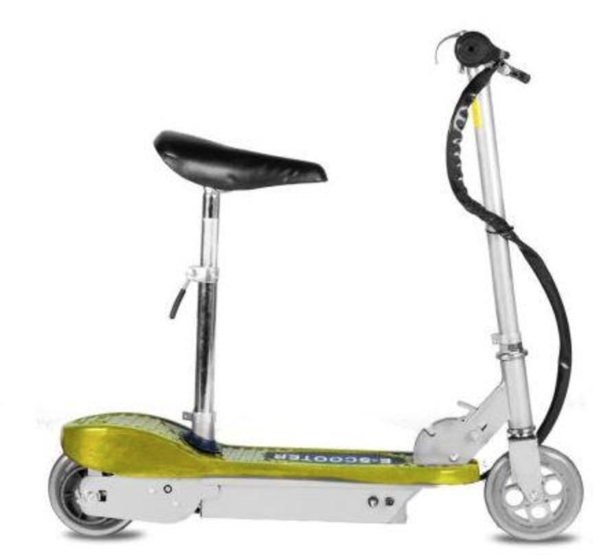 Trottinette électrique 120W Mini runner jaune - Photo n°1