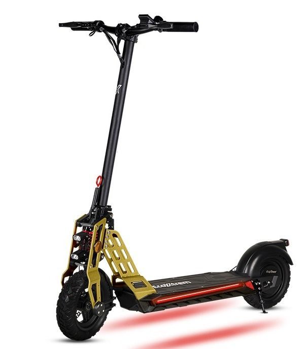 Trottinette électrique 800W 48V Lithium Bison Sport doré - 25 km/h - Photo n°1