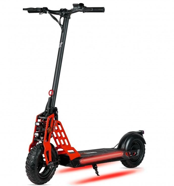 Trottinette électrique 800W 48V Lithium Bison Sport rouge - 25 km/h - Photo n°1