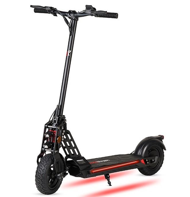 Trottinette électrique 800W Bison urbaine noir lumière rouge - 25 km/h - Photo n°1