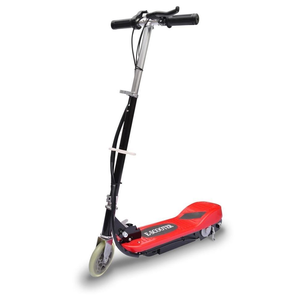 Trottinette électrique enfant rouge 120W - Photo n°1