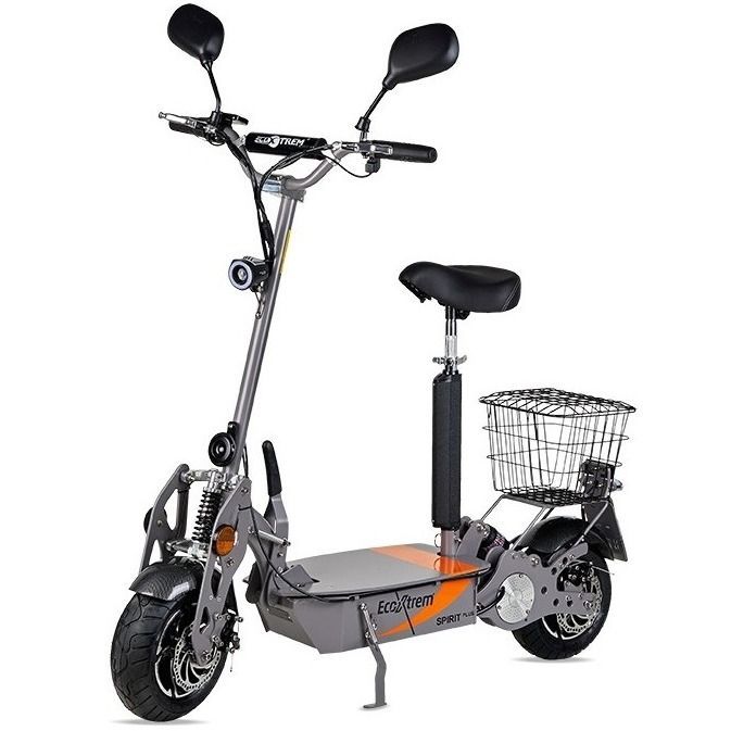 Trottinette électrique homologué route 1800W avec siège et panier Spirit - 45 km/h - Photo n°1